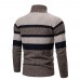 Mens Winter Knitted Cardigan Stand Collar Coat Sweater Knitwear Thick Jacket Cardigan Outwear