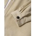 Mens Corduroy Solid Button Down Front Outwear Cardigan