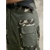 Men Outdoor Camouflage Patchwork Zip Tiered Designed Multi Pocket Utility Overalls