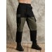 Men Outdoor Contrast Colorblock Multi Pocket Utility Ankle Length Cargo Pants